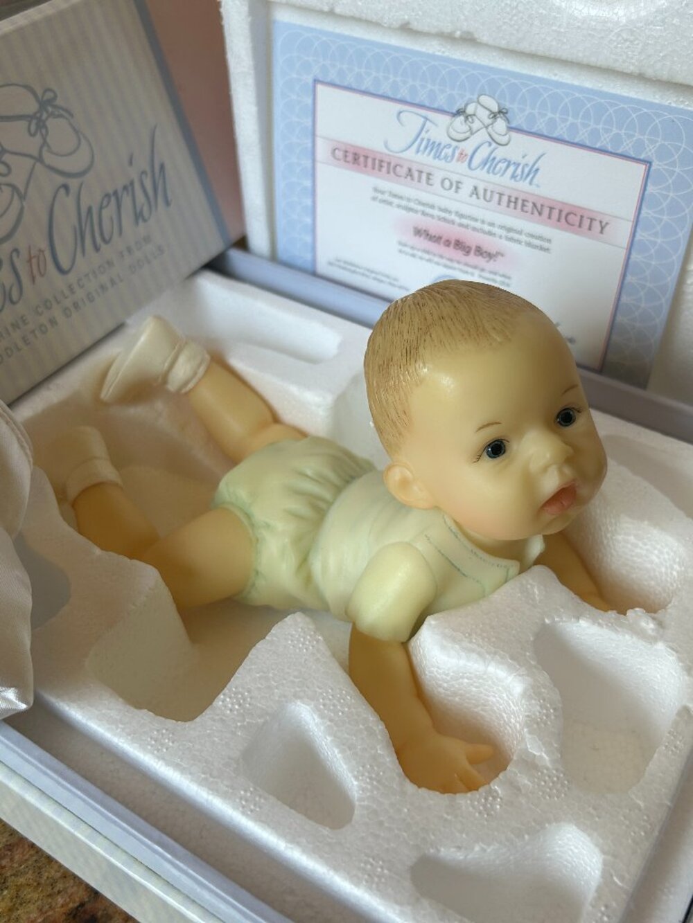 Vintage New Times to Cherish What a Big Boy Figurine Lee Middleton Original Doll